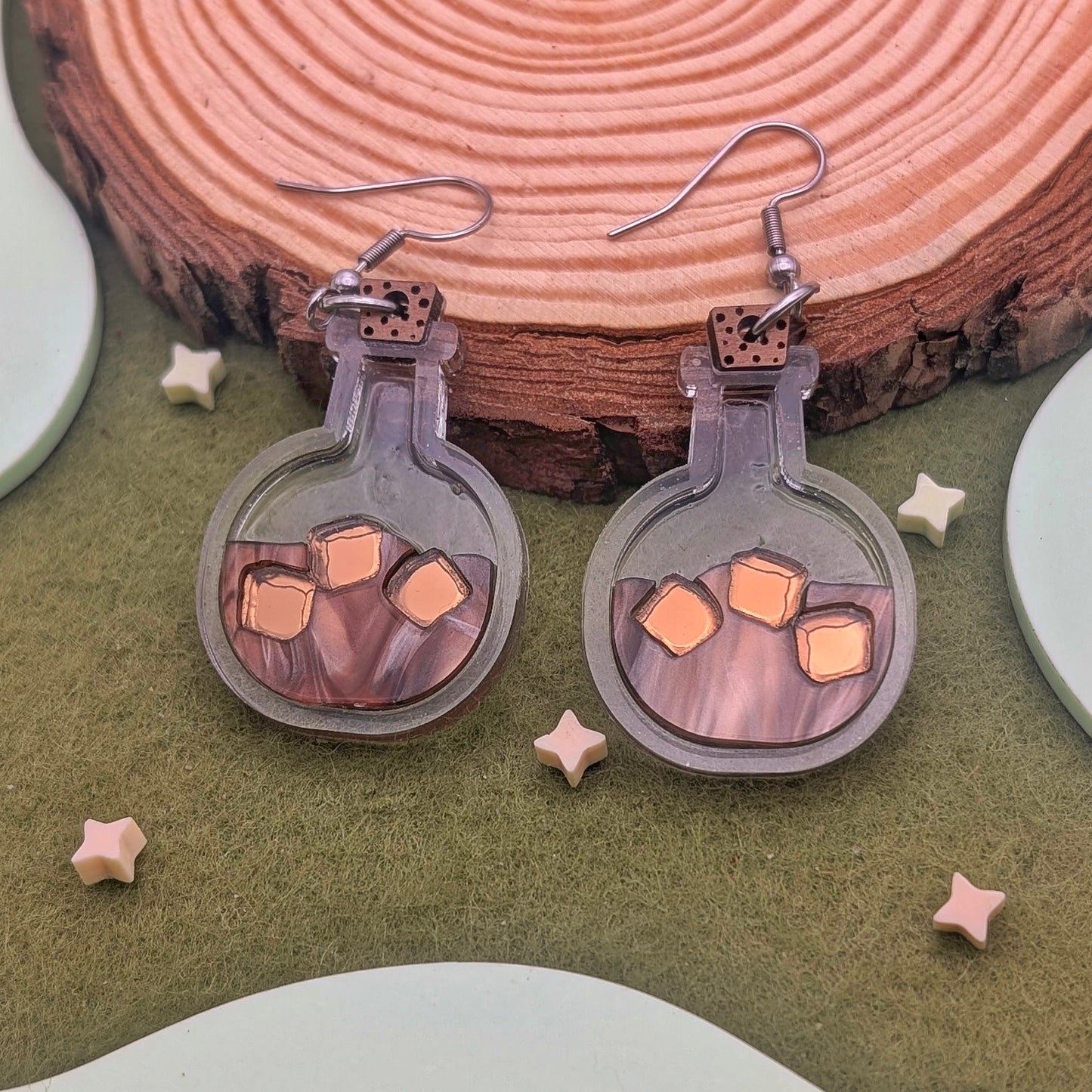 Potion of Awakening Coffee Earrings