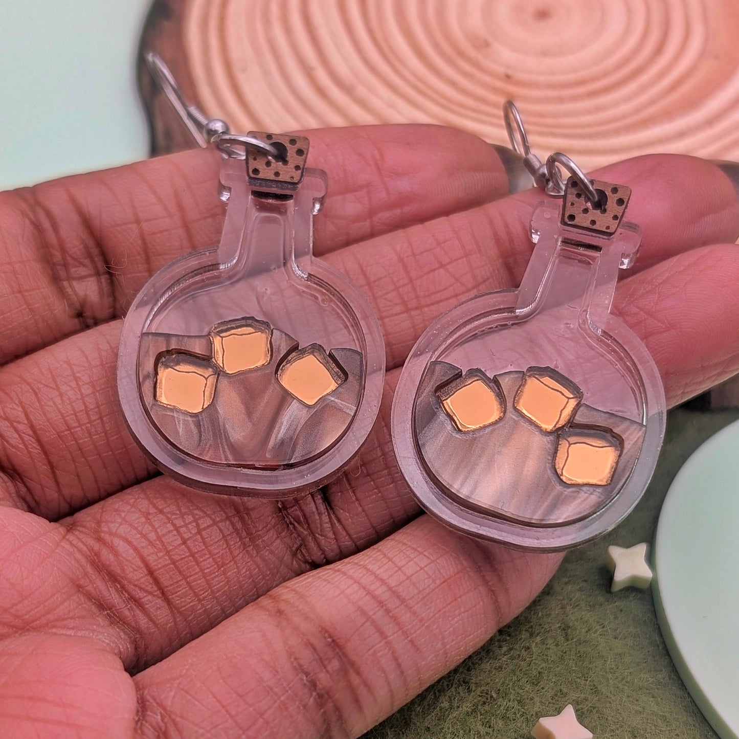 Potion of Awakening Coffee Earrings