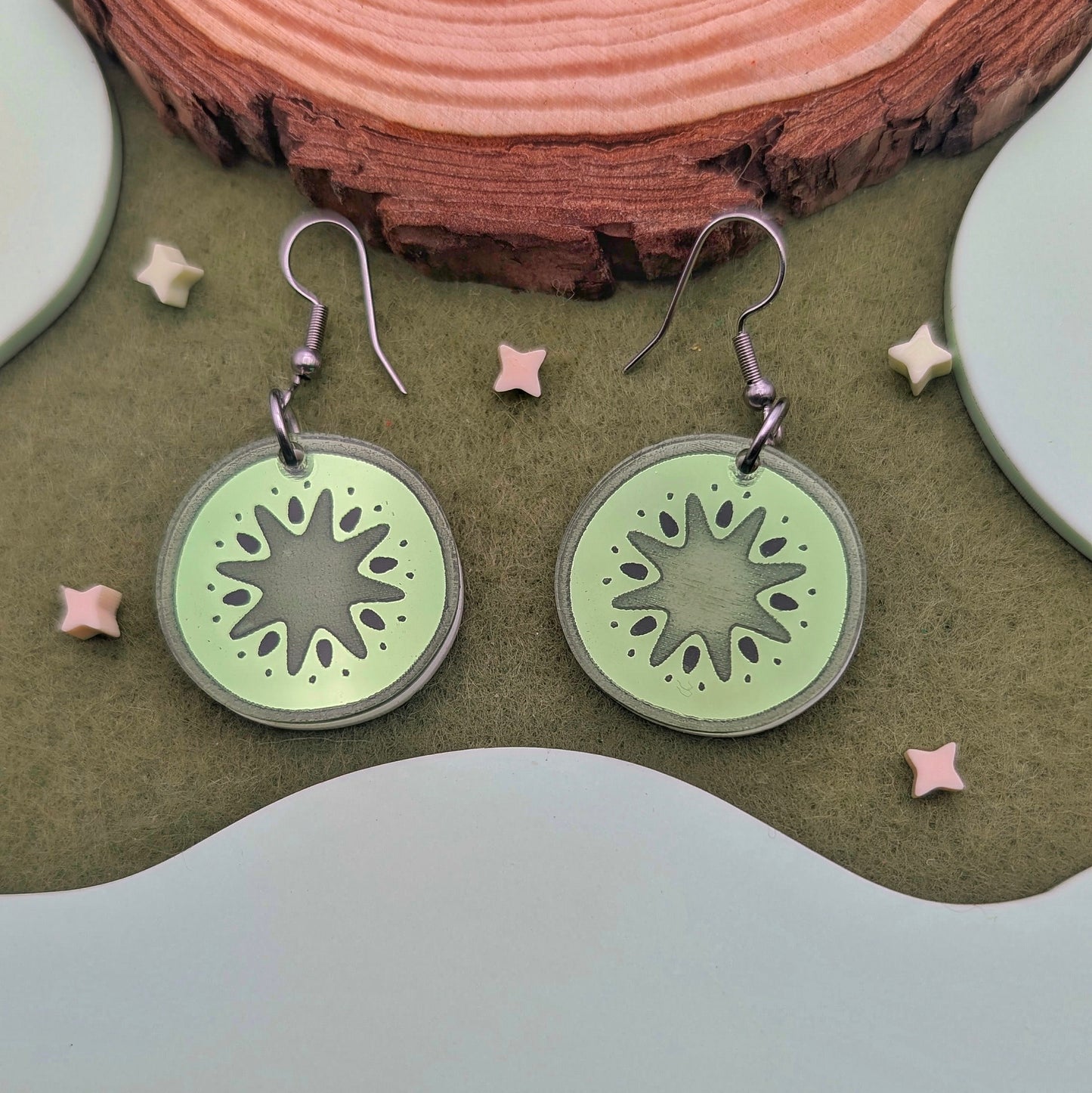 Kiwi Slice Earrings