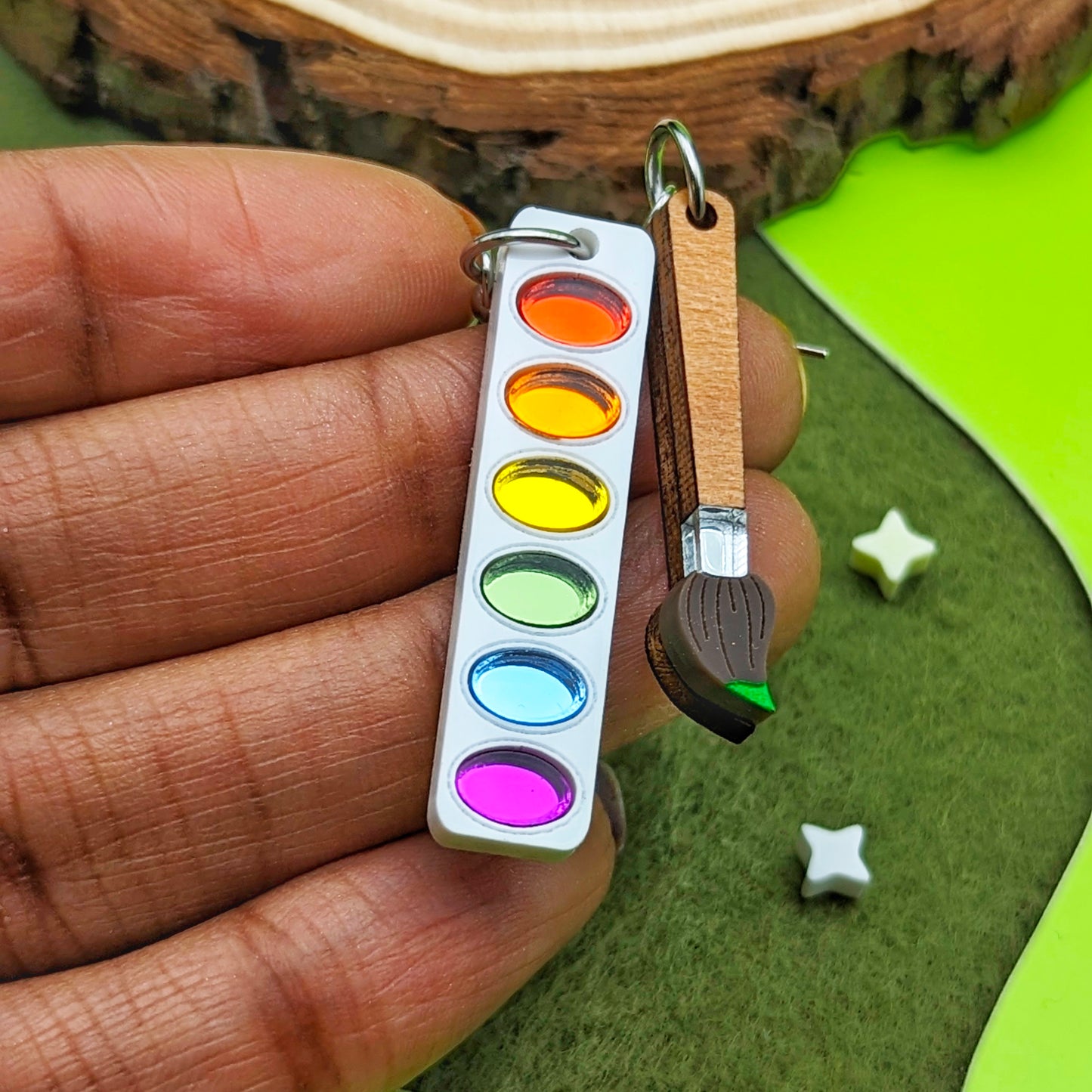 Watercolor Paint Set Earrings