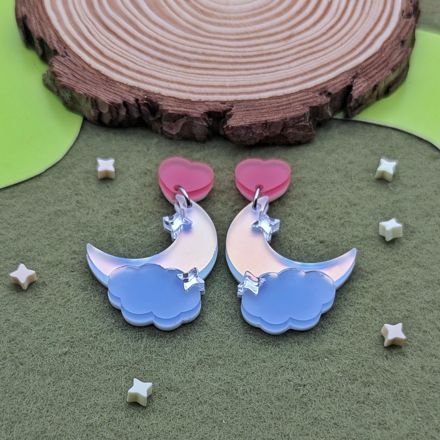 Pastel Skies Statement Earrings