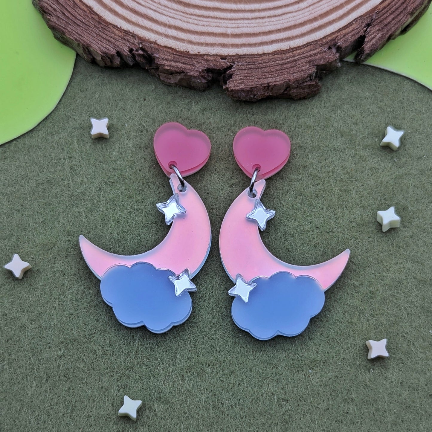 Pastel Skies Statement Earrings