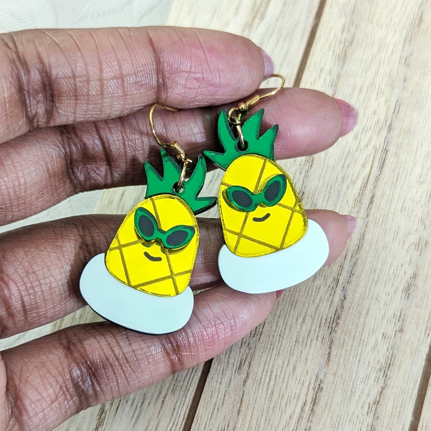 Summer Pineapple Dangle Earrings