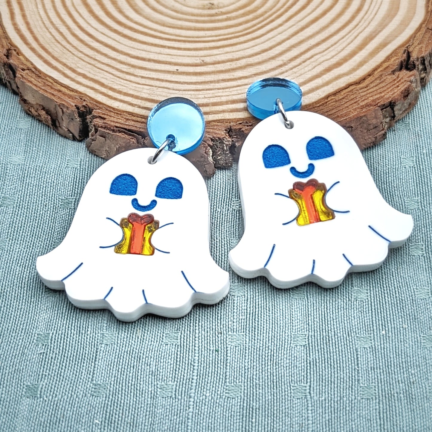 Ghost of Christmas Presents Winter Statement Earrings