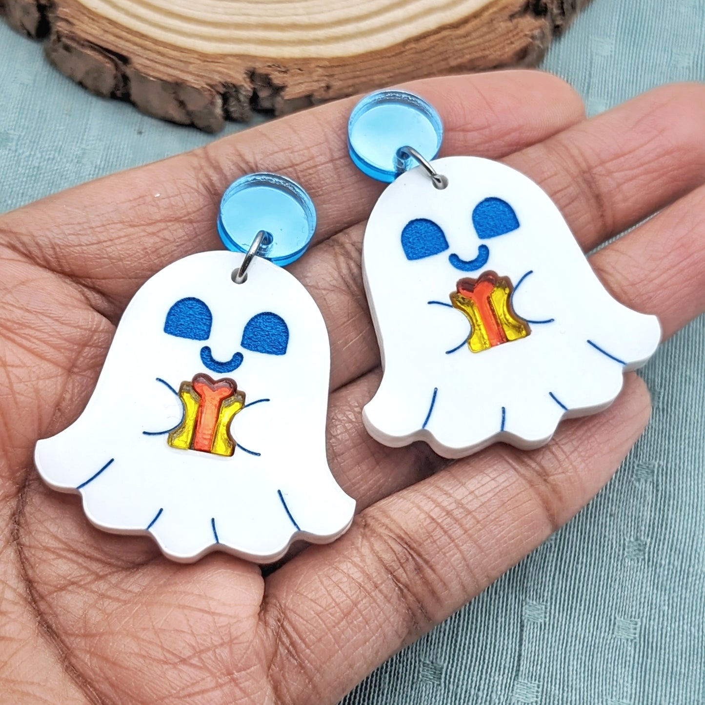 Ghost of Christmas Presents Winter Statement Earrings