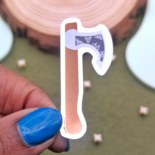 And My Axe Metallic Vinyl Sticker