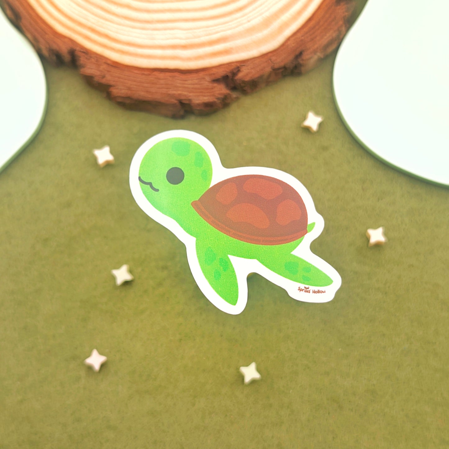 Swimming Turtle Vinyl Sticker