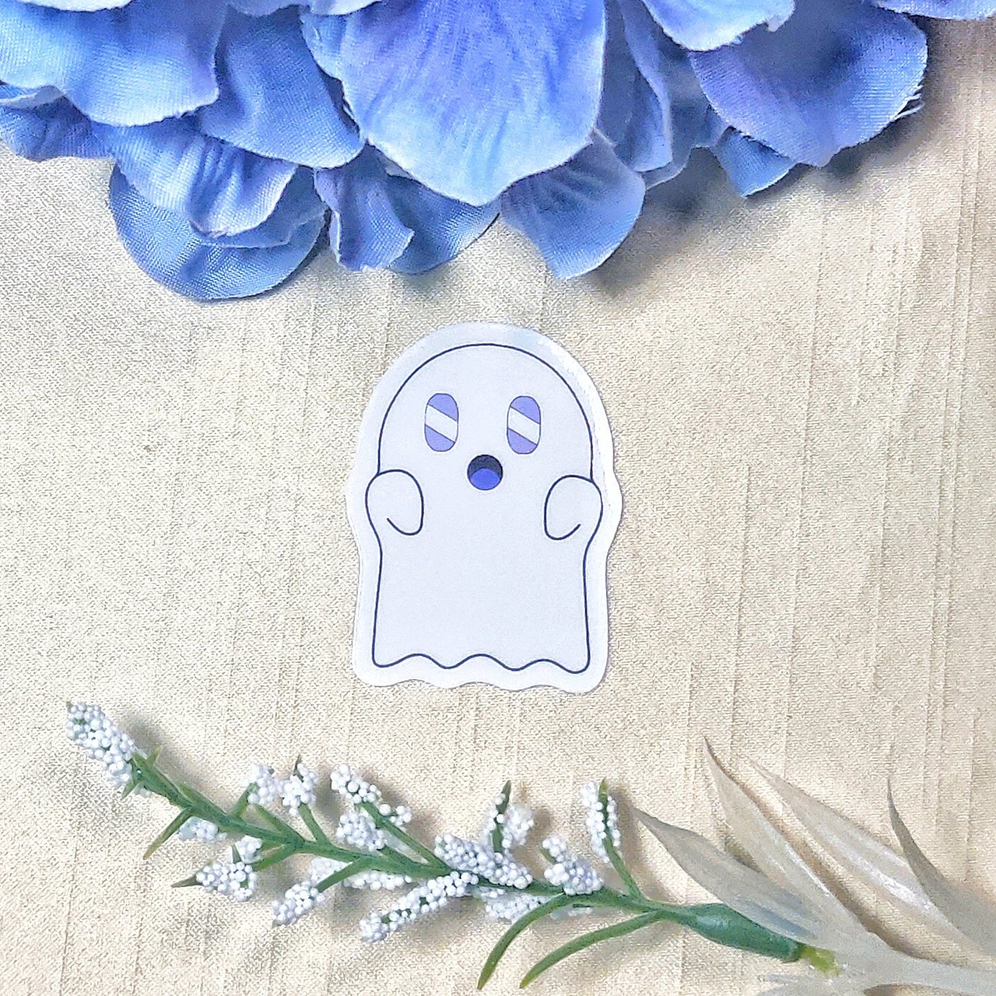 White Ghost Vinyl Sticker
