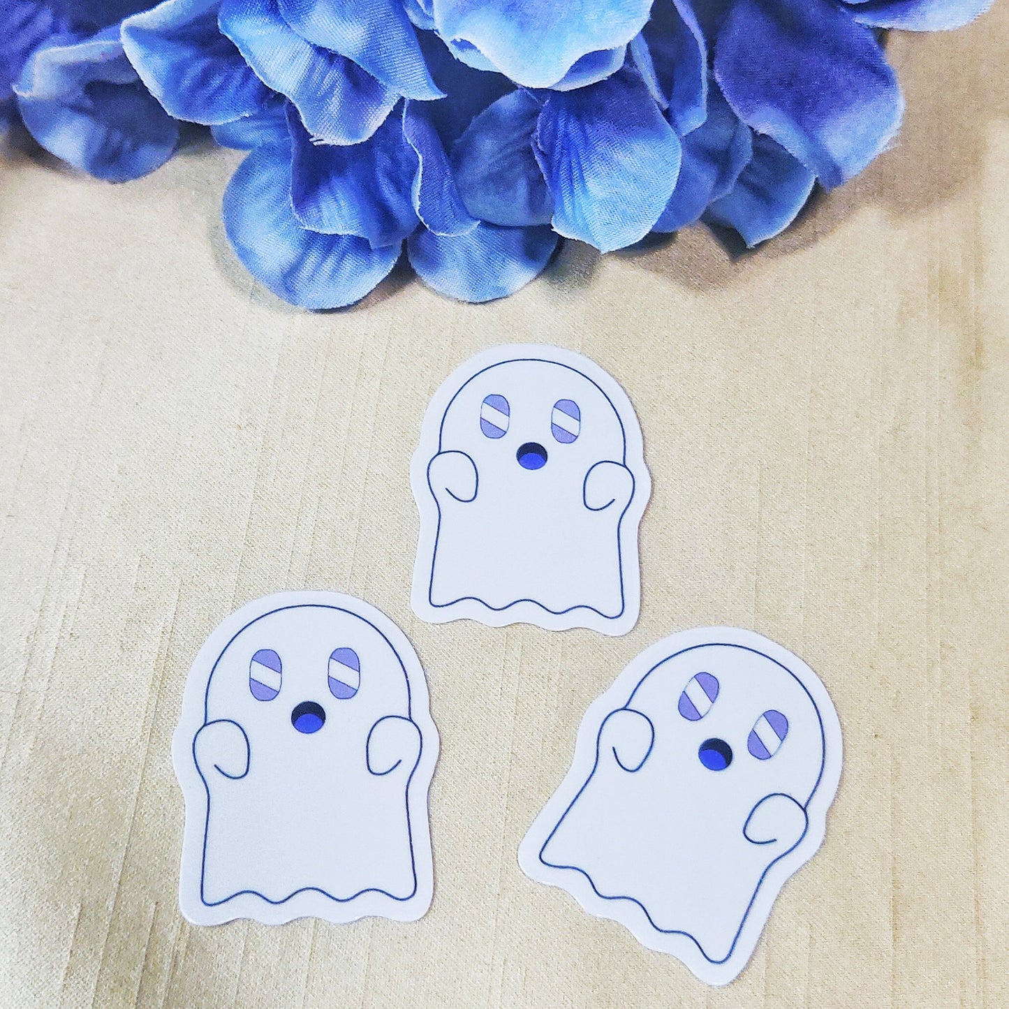 White Ghost Vinyl Stickers
