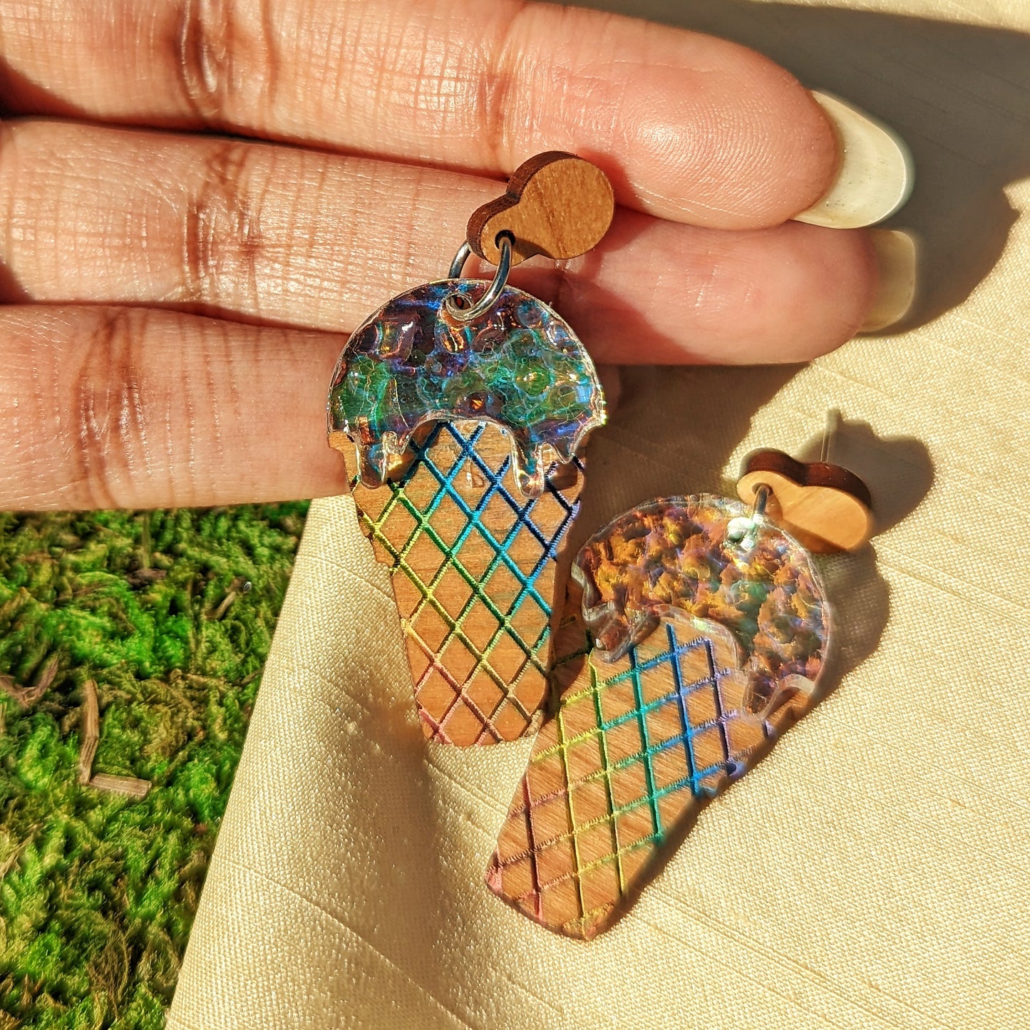 Pride Ice Cream Dangle Earring