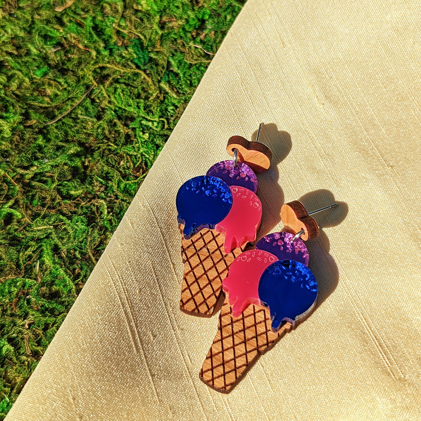 Pride Ice Cream Dangle Earring