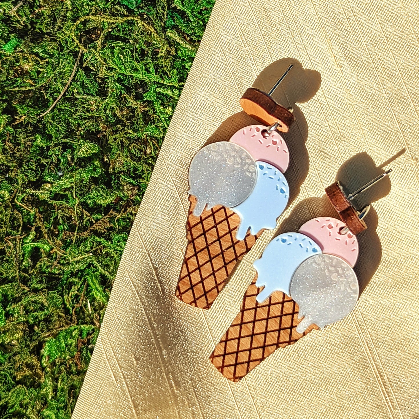 Pride Ice Cream Dangle Earring