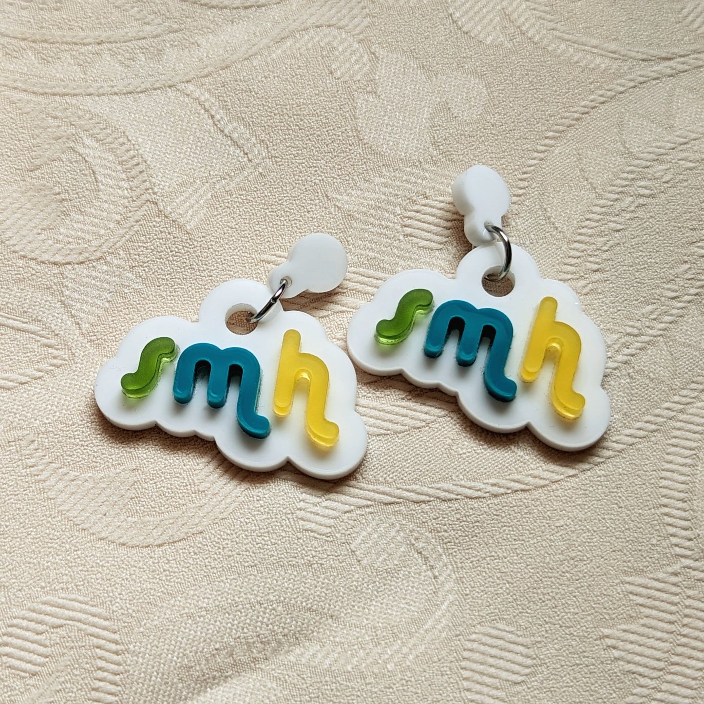 Meh and SMH Statement Earrings
