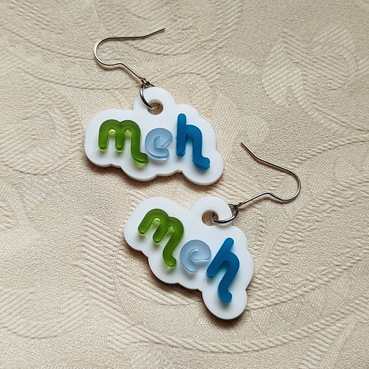 Meh and SMH Statement Earrings