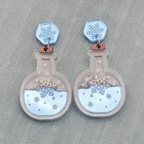 Winter Themed Statement Earrings