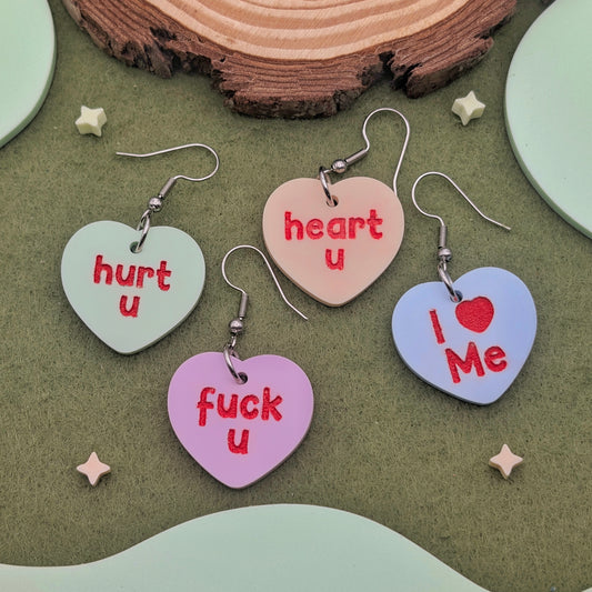 Conversation Heart Earrings