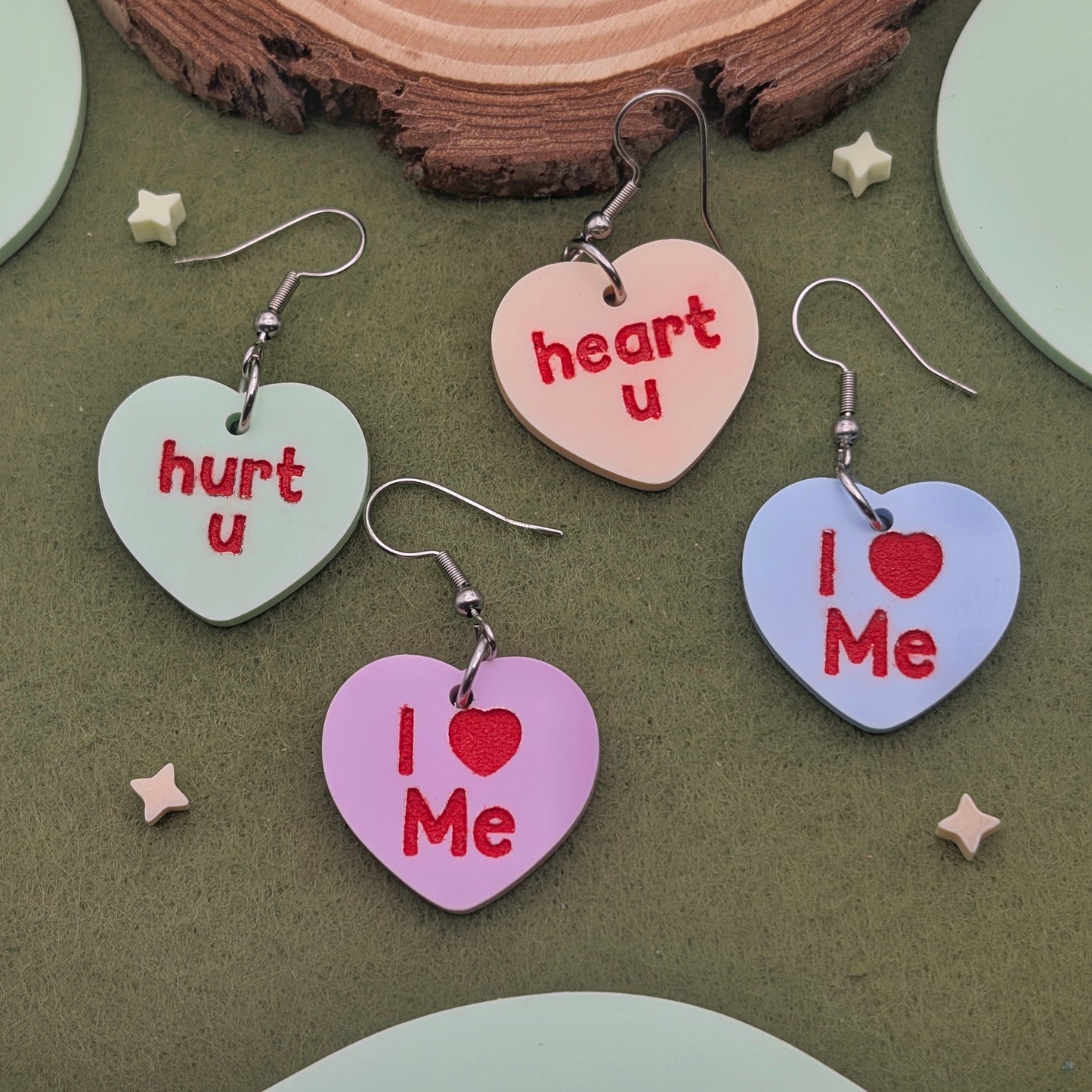 Conversation Heart Earrings