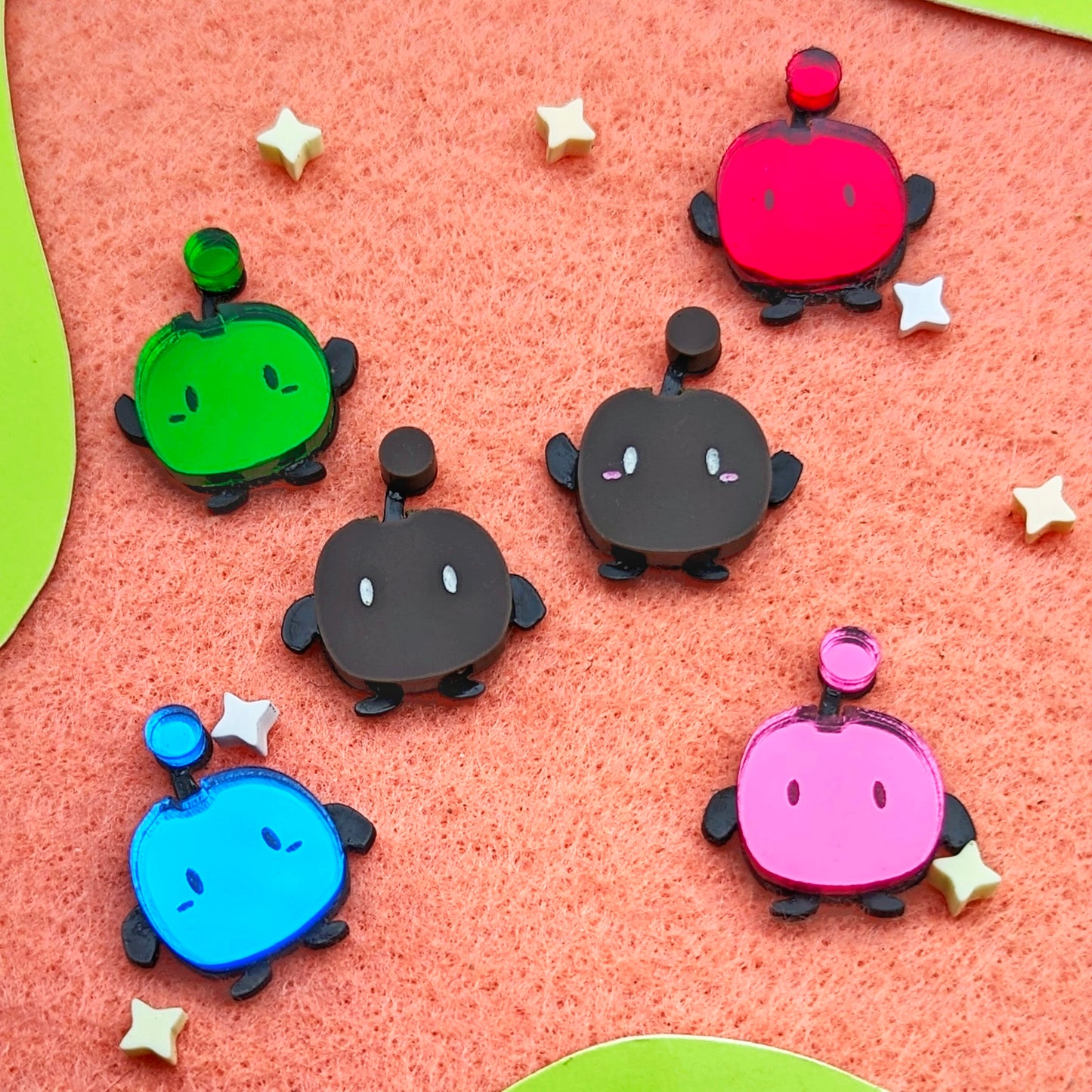 Chocolate Junimo Stud Earrings