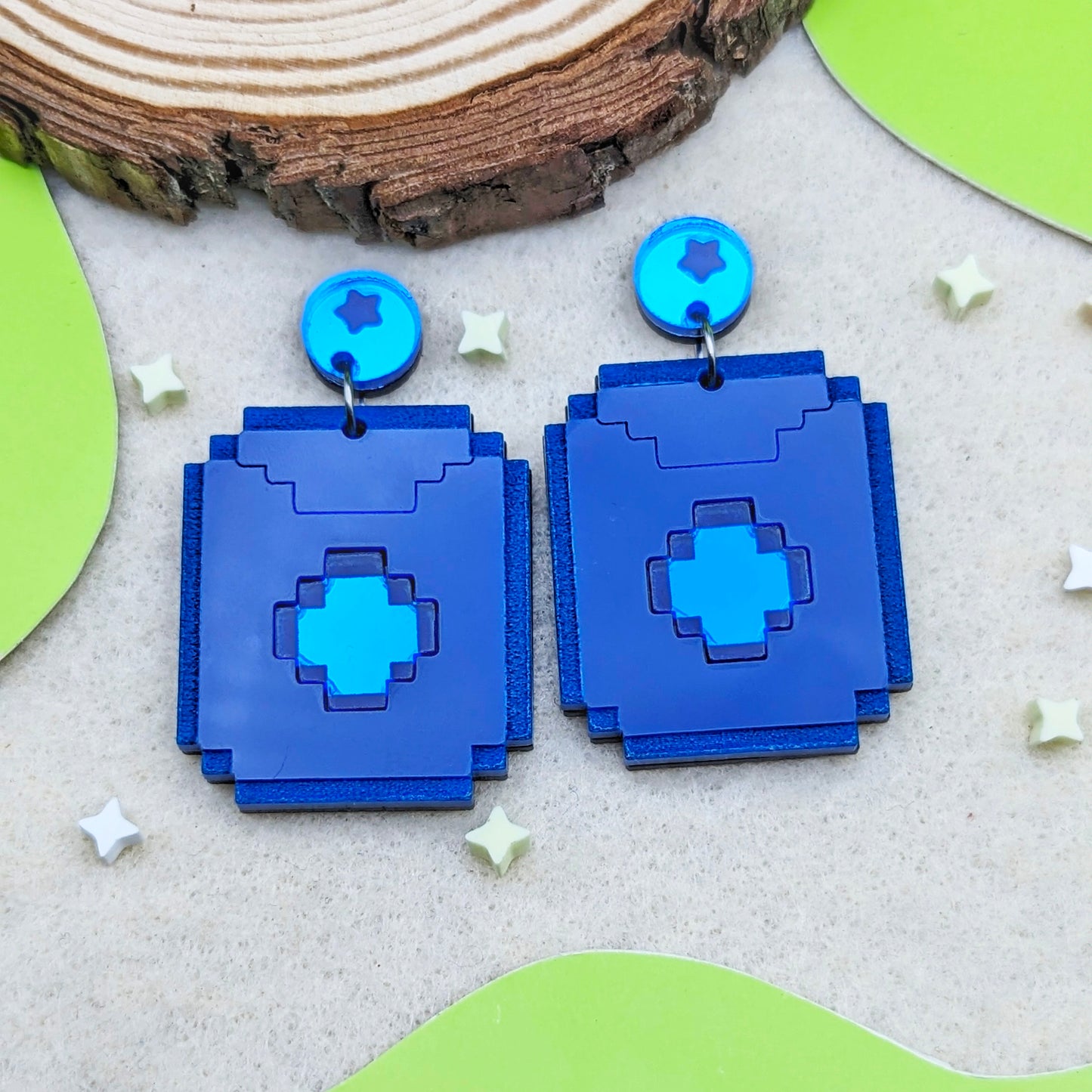 Blueberry Seeds Statement Earrings