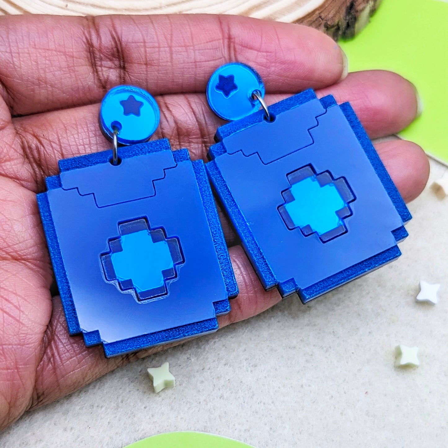 Blueberry Seeds Statement Earrings