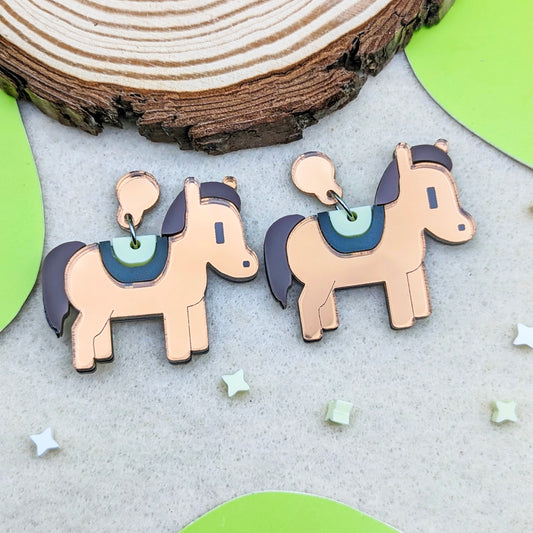 Horse Handmade Statement Earrings