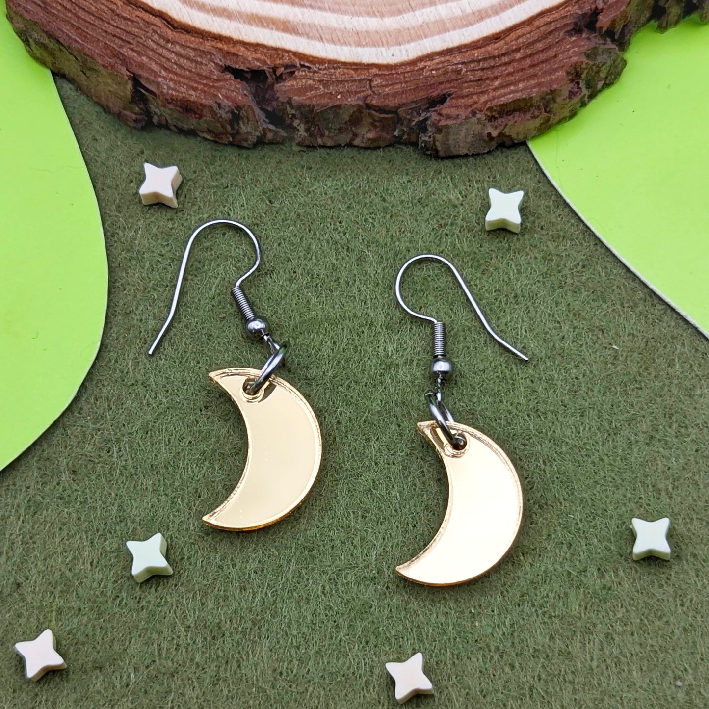 Mini Moon Earrings