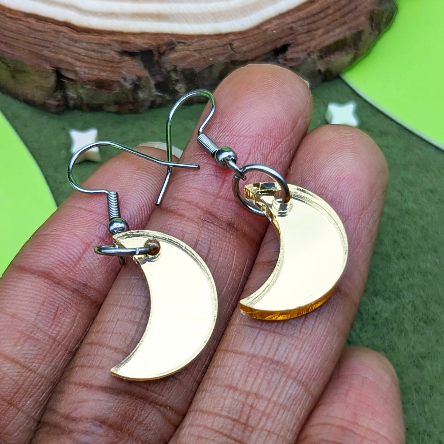 Mini Moon Earrings