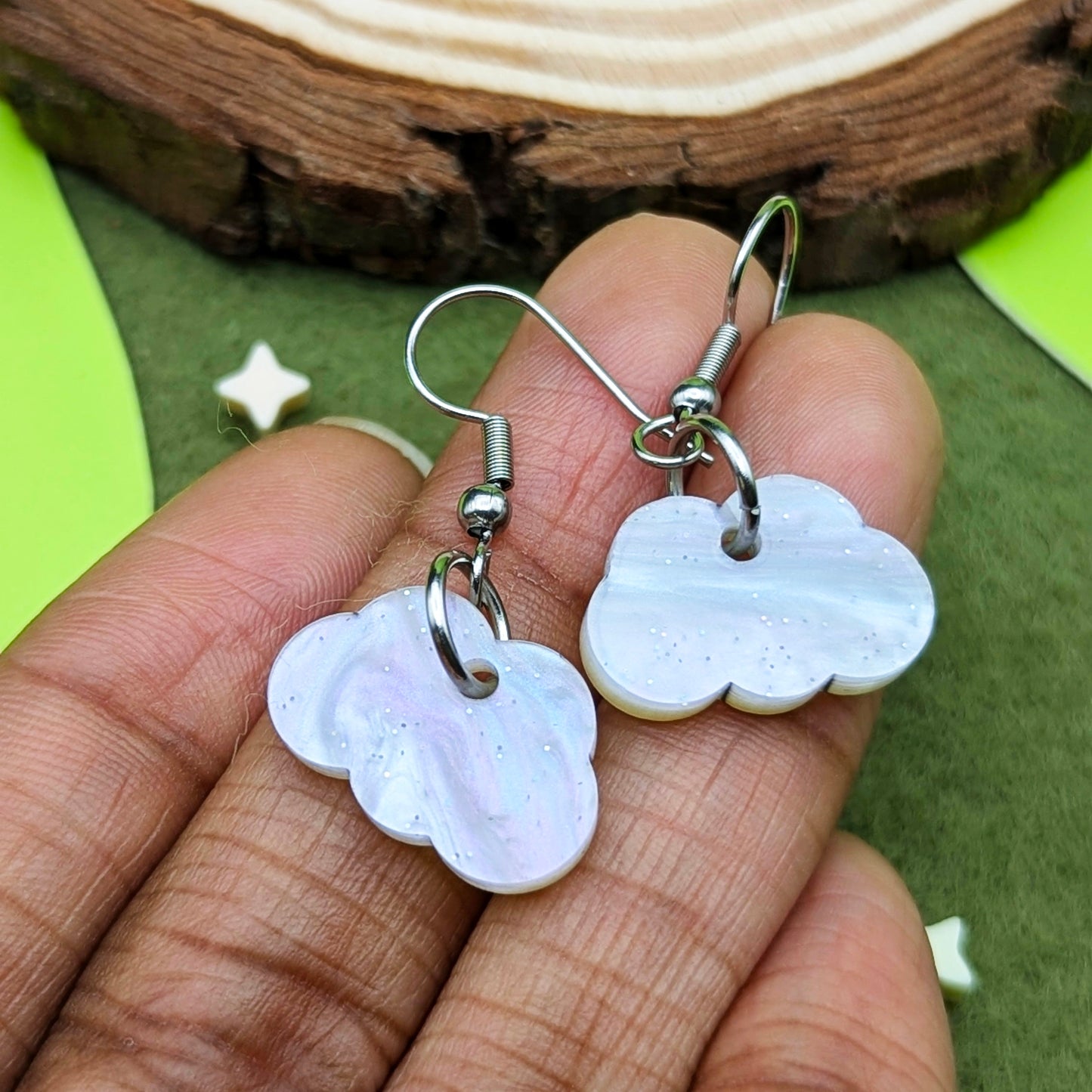 Mini Cloud Earrings