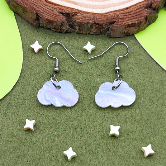 Mini Cloud Earrings