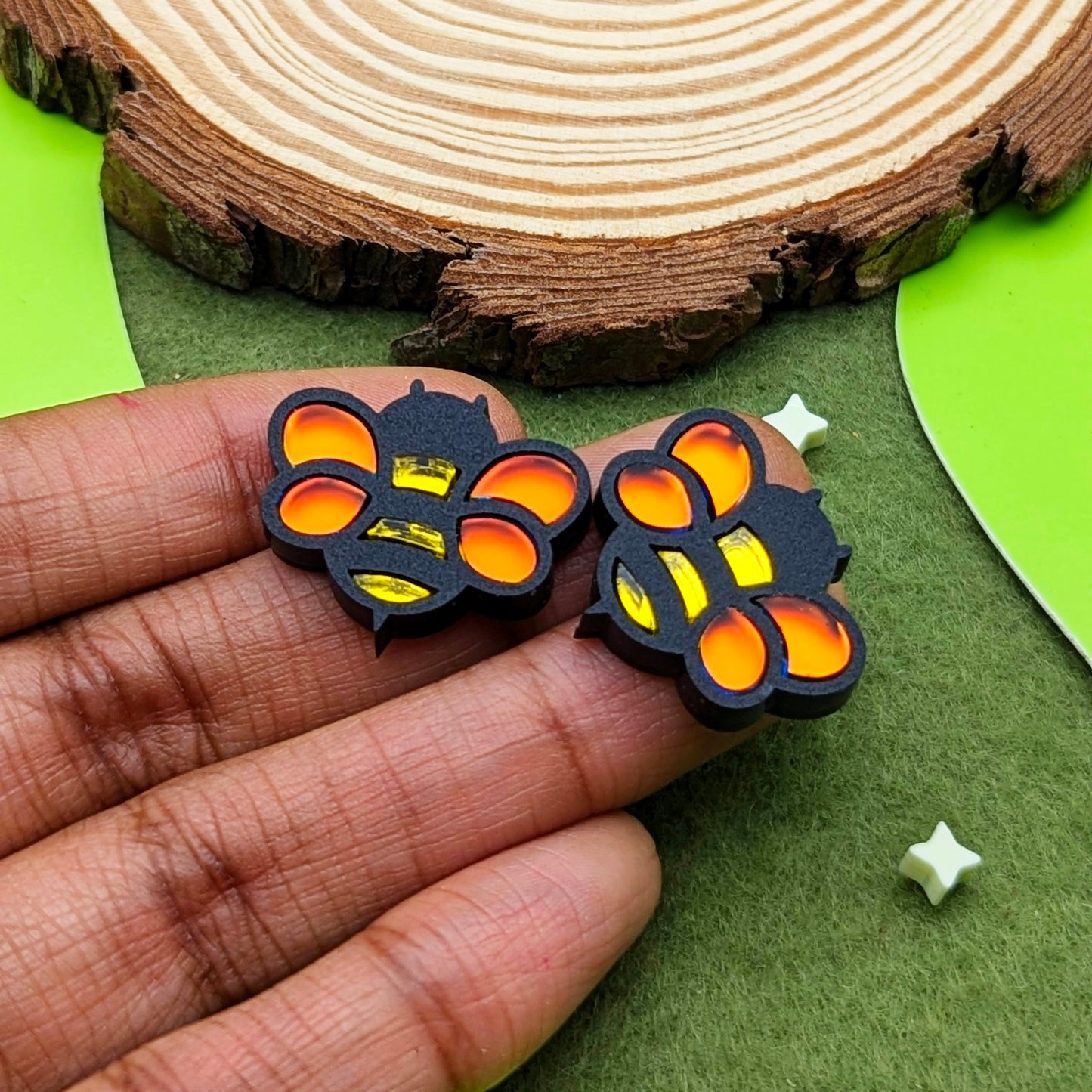 Fall Bee Stud Earrings