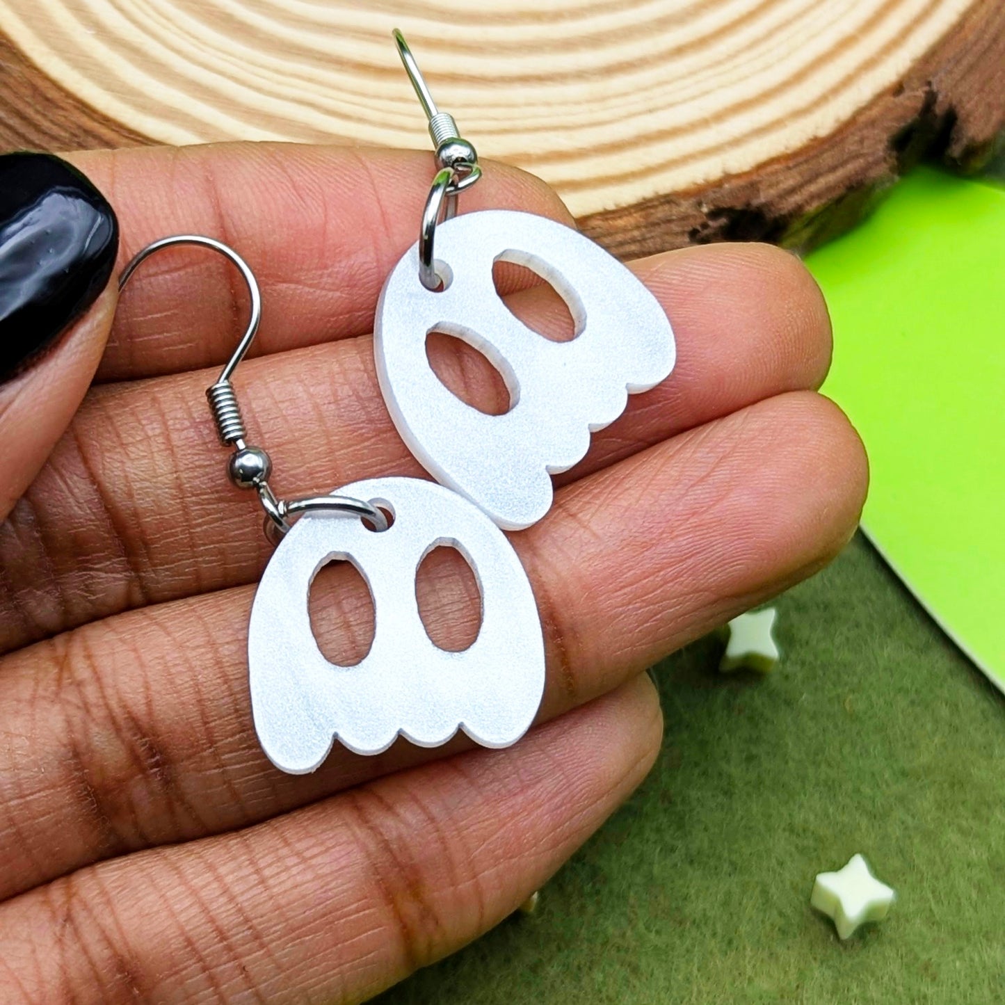 Mini Ghost Earrings