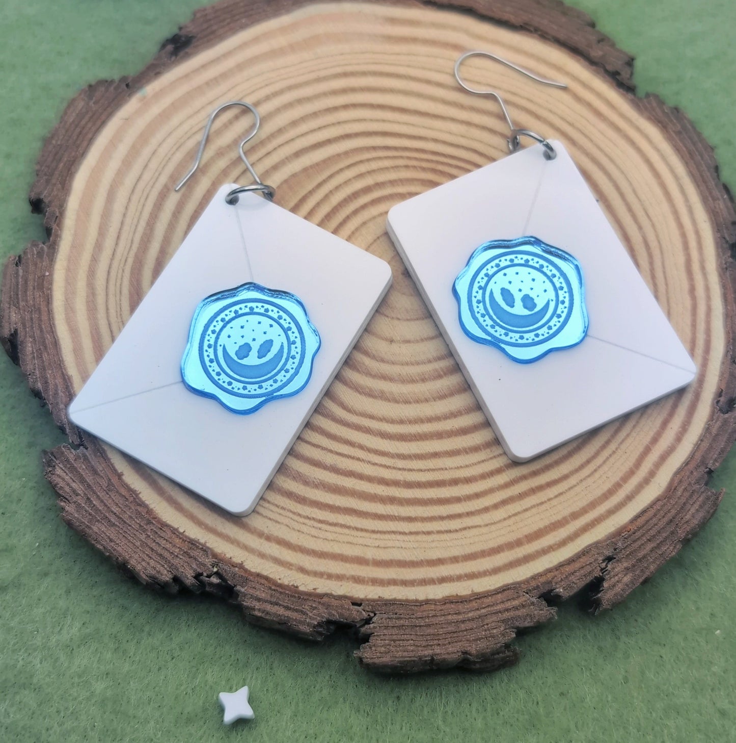 Night Sky Letter Earrings