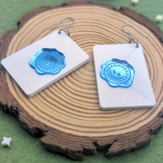 Night Sky Letter Earrings