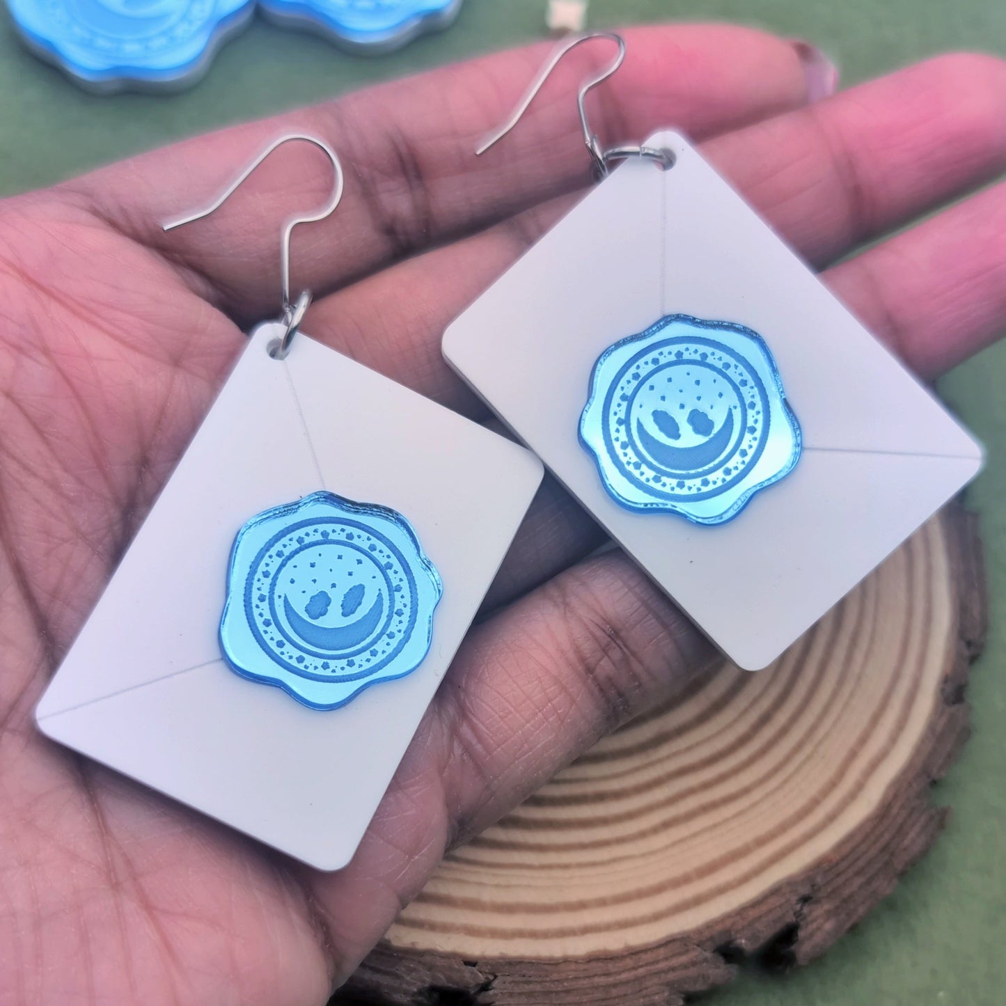 Night Sky Letter Earrings