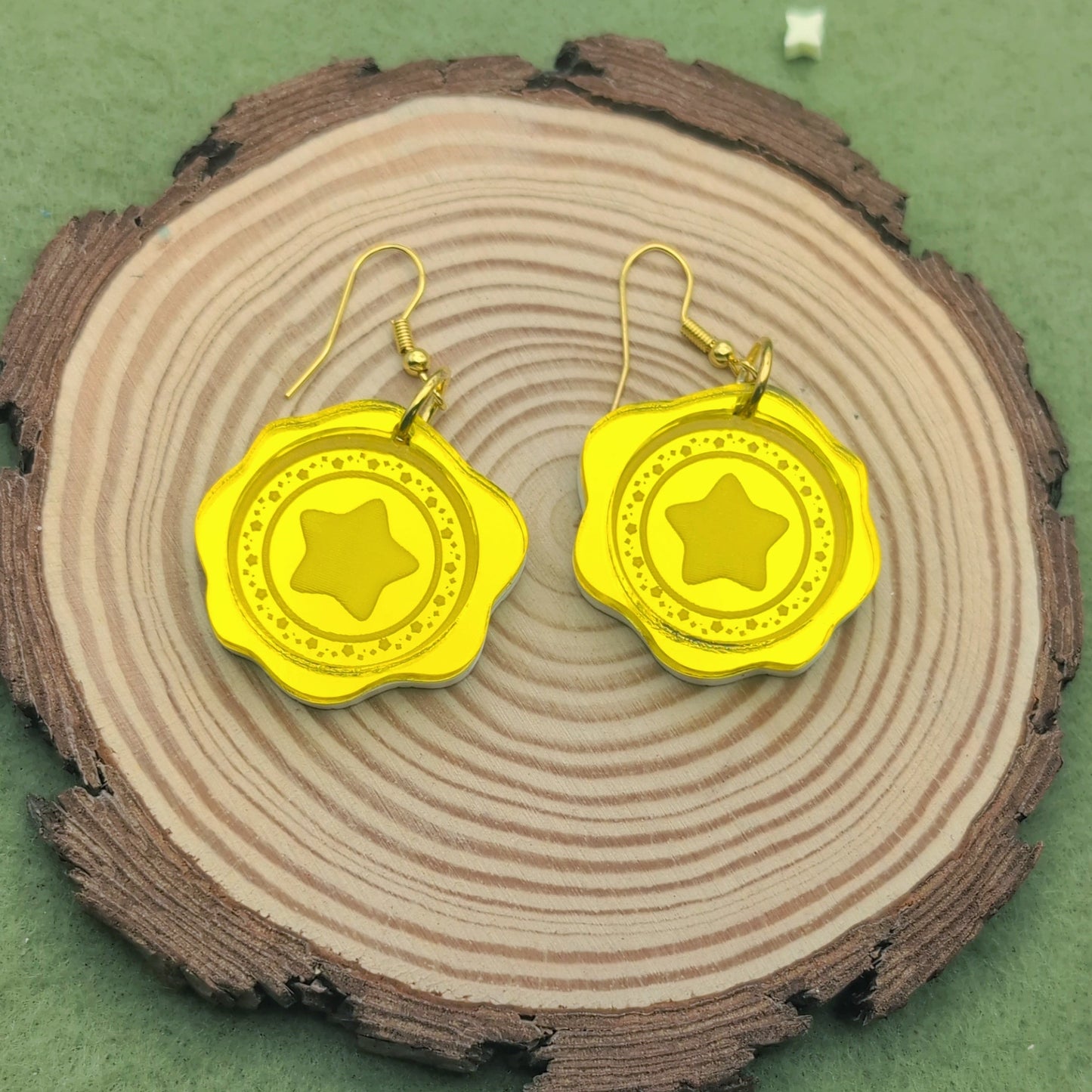 Star Wax Seal Earrings