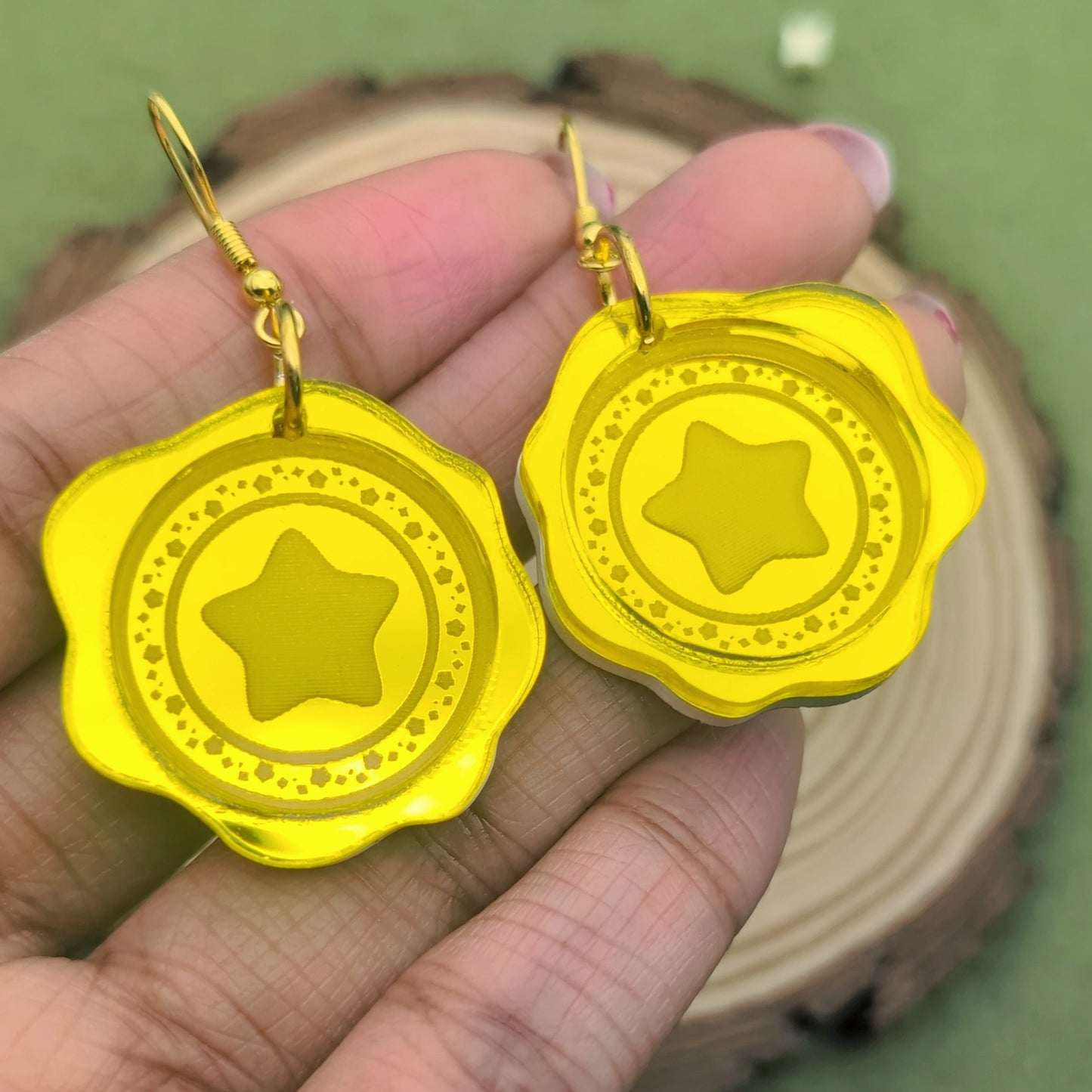 Star Wax Seal Earrings