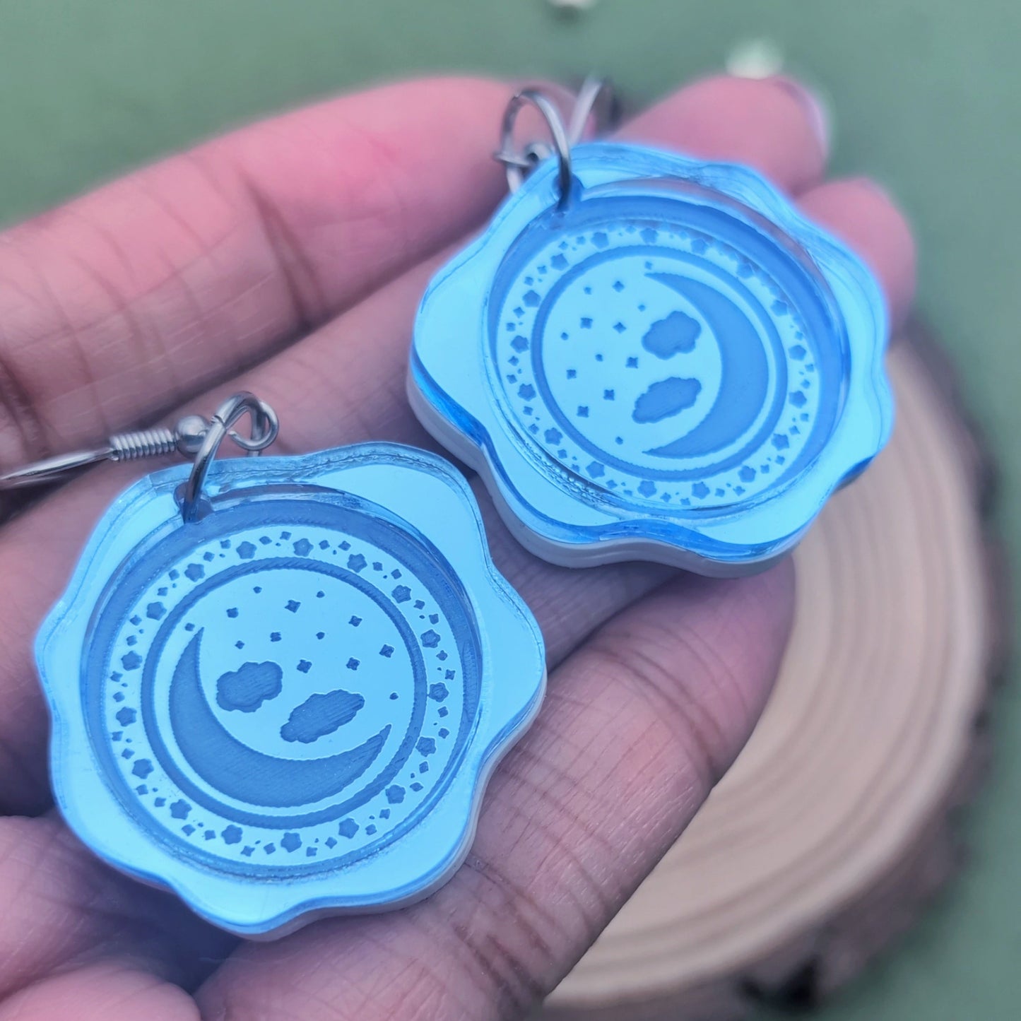 Night Sky Wax Seal Earrings