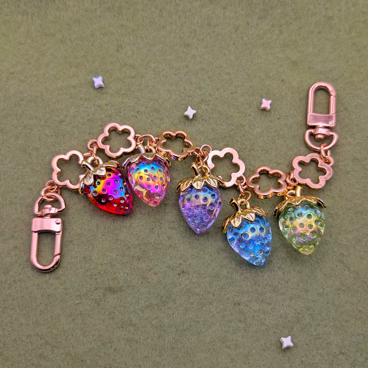 Strawberry Bag Charms (Rainbow will take 2-3 weeks)