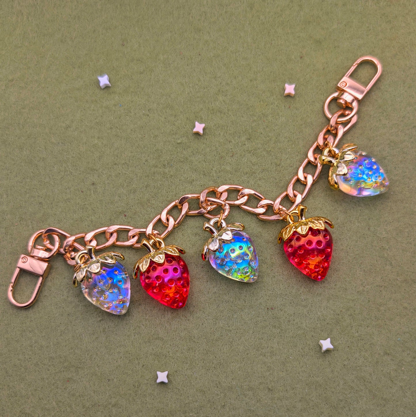 Strawberry Bag Charms (Rainbow will take 2-3 weeks)