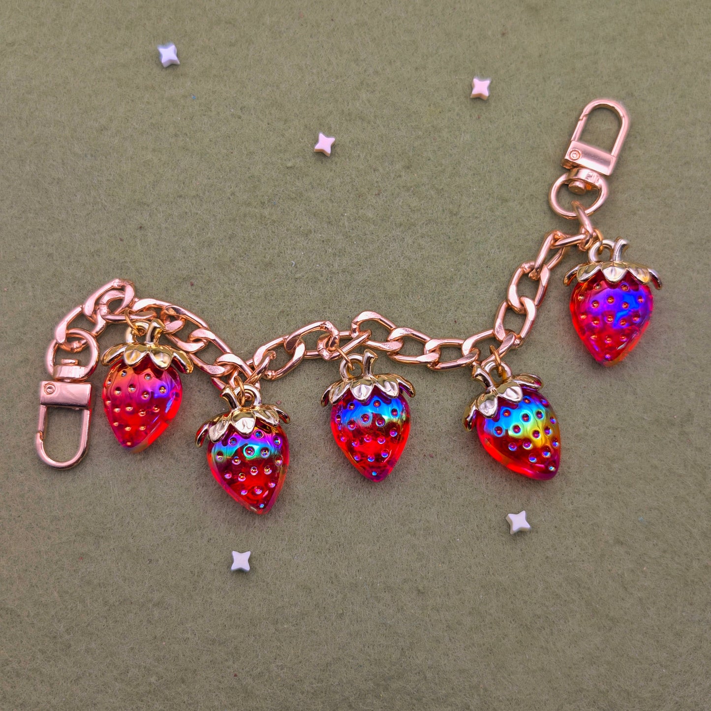 Strawberry Bag Charms (Rainbow will take 2-3 weeks)