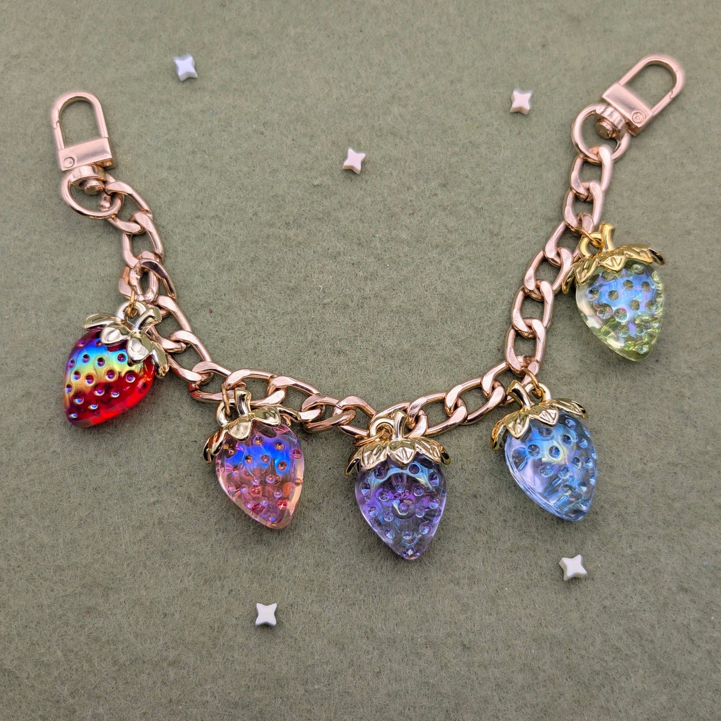 Strawberry Bag Charms (Rainbow will take 2-3 weeks)