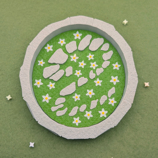 Whimsical Stone Path Trinket Dish