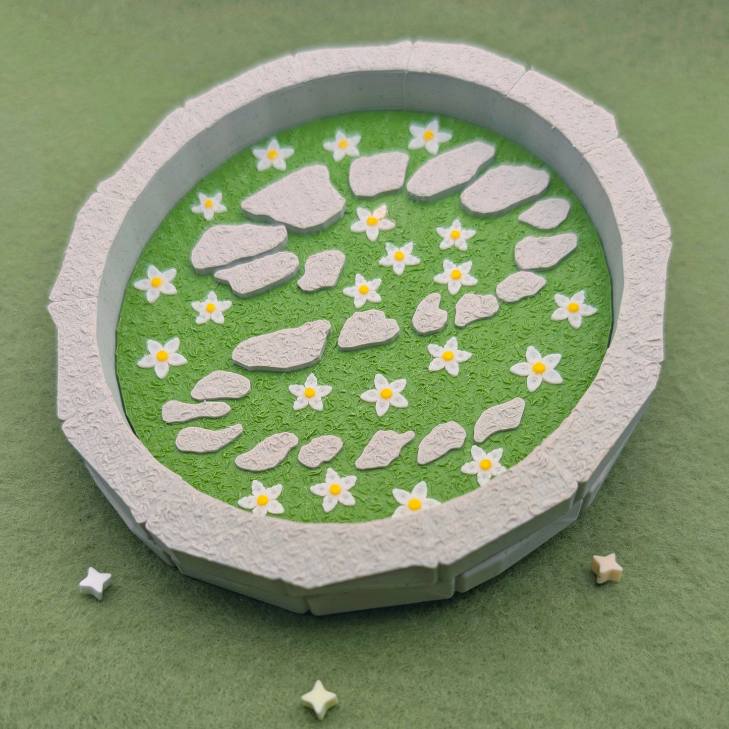 Whimsical Stone Path Trinket Dish