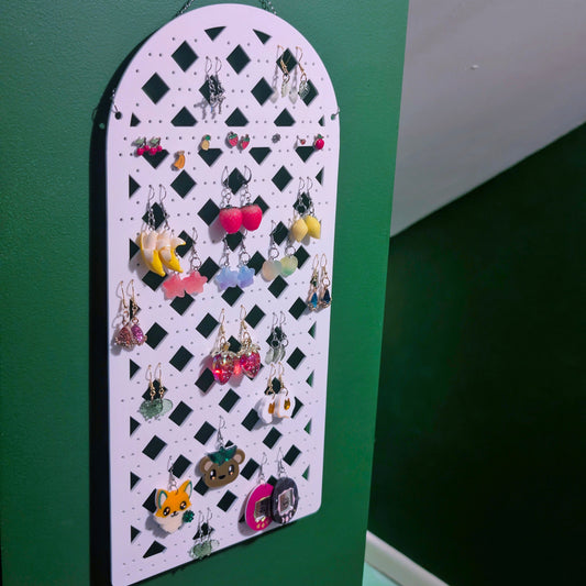 Trellis Hanging Earring Organizer