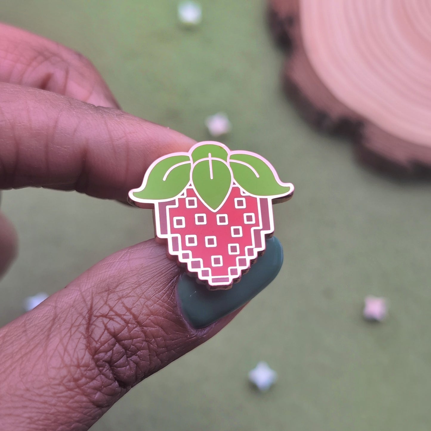 Strawberry Enamel Pin