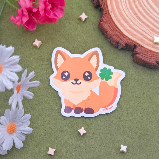 Clover Fox Vinyl Sticker