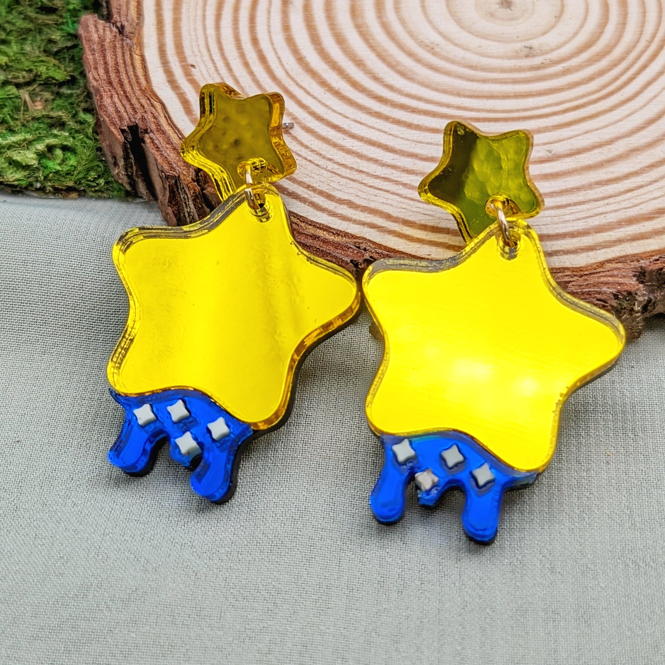 Yellow on sale star earrings