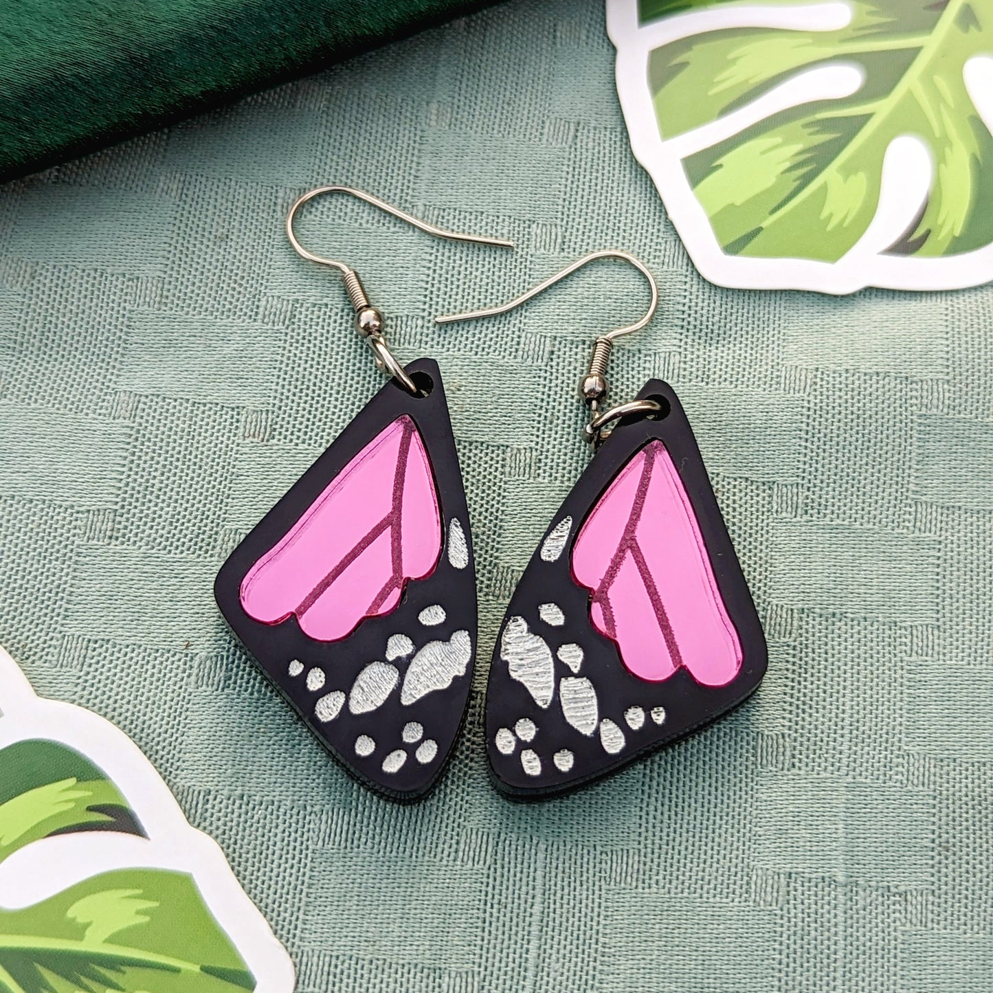 Butterfly Wing Colorful Dangle Earrings