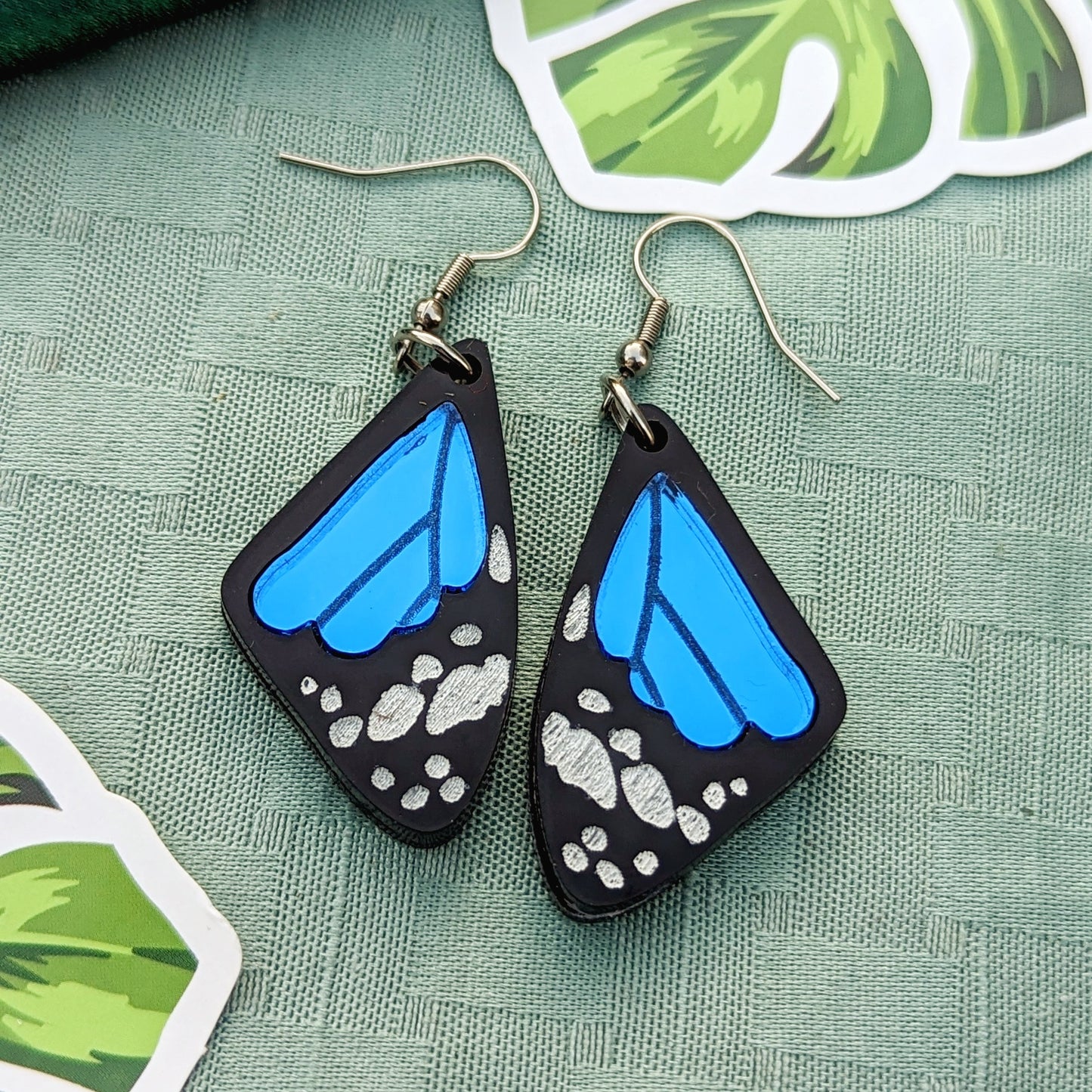 Butterfly Wing Colorful Dangle Earrings