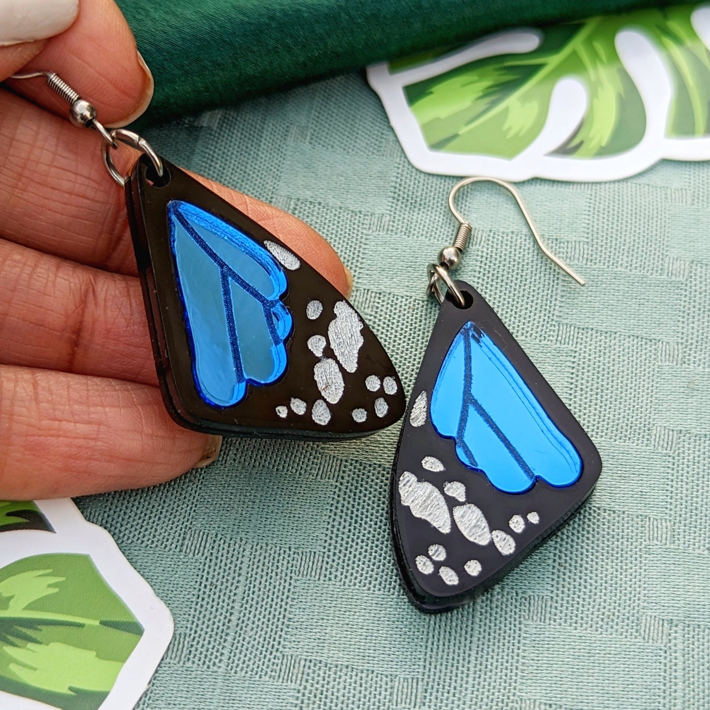 Butterfly Wing Colorful Dangle Earrings